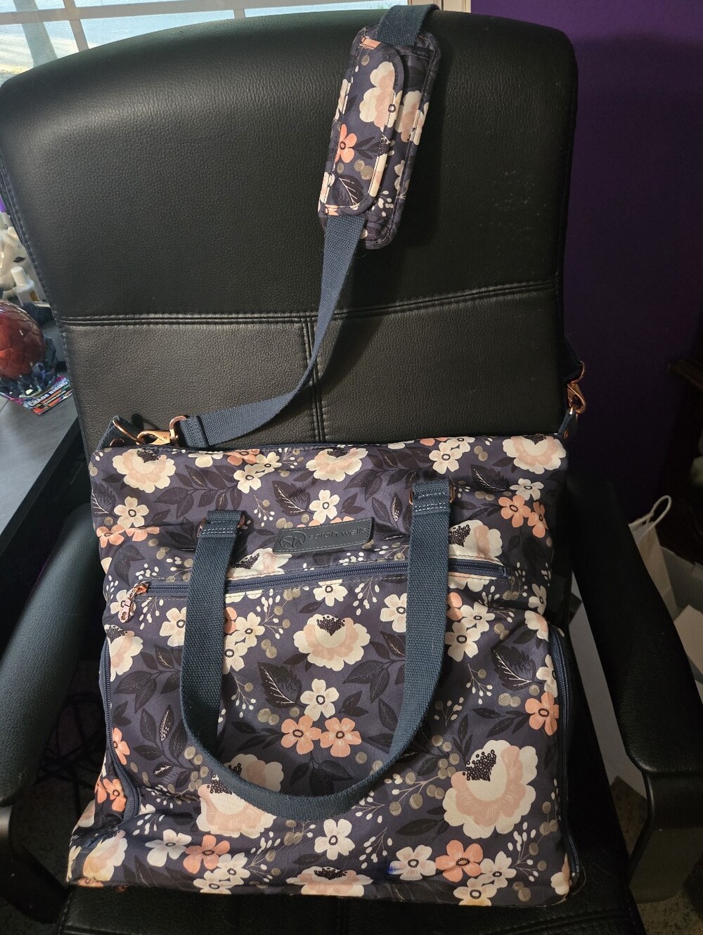 Sarah Wells Floral Kelly Pump Tote